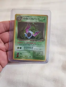 LP/Near Mint Pokemon Dark Golbat No.42 - Team Rocket Holo Japanese - Image 1