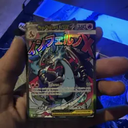 Pokemon Mega Charizard X EX Me: Mega Evolution Promo Holo Full Art 023 360 HP - Image 1