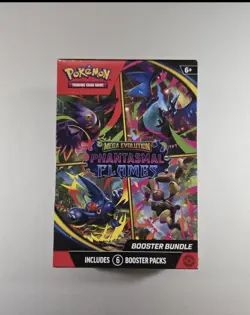 Pokemon TCG Mega Evolutions Phantasmal Flames Booster Bundle Sealed 1x | 6 packs - Image 1