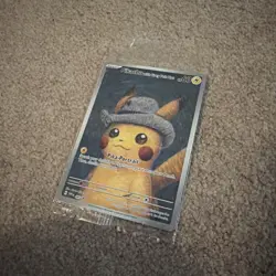 Pokemon x Van Gogh: Pikachu with Grey Felt Hat - 085 Promo Card - SEALED MINT - Image 4