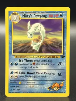 Misty's Dewgong 54/132 Gym Challenge Uncommon Pokemon TCG - NM/LP - Image 1