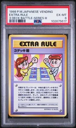 [PSA6] Extra Rule 4 Prize Battle Series III 1998 Japanese Vending Pokemon Promo - Image 1