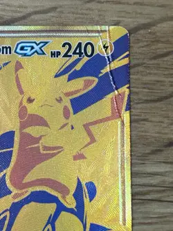 Pikachu & Zekrom GX SM248 Sm Holo Damaged Condition Pokemon Card Tag Team - Image 3