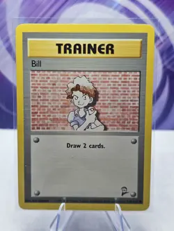 POKEMON BILL 118/130 COMMON BASE SET 2 NM CARD - Image 1