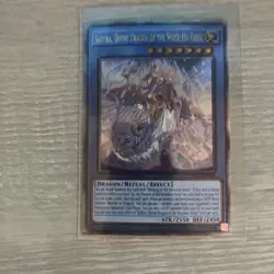 Yugioh! Saffira, Divine Dragon of the Voiceless Voice - LEDE-EN034 - Quarter Cen - Image 1