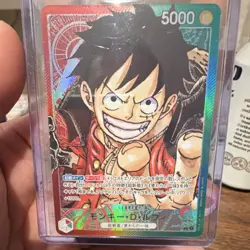 One Piece Monkey D. Luffy OP01-001 Leader Holo 5000 Power Japanese - Image 1