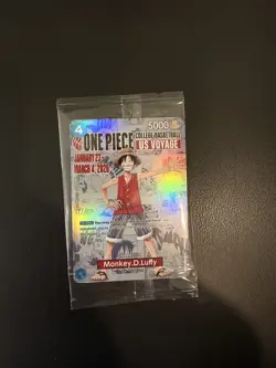 One Piece Monkey D Luffy College Basketball US Voyage Trading Card - SEALED - Image 1