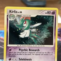 Kirlia 8/17 POP Series 7 Promo Holo Rare Pokemon Card NM - Image 2