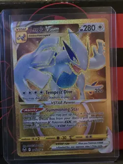 Pokemon Lugia VSTAR 211/195 Silver Tempest Secret Rare Holo Ancient Bird Card - Image 2