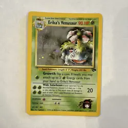 Pokemon Erika's Venusaur Gym Challenge Holo Unlimited 90 HP 4/132 Rare Card - Image 1
