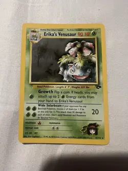 Pokemon Erika's Venusaur Gym Challenge Holo Unlimited 90 HP 4/132 Rare Card - Image 3