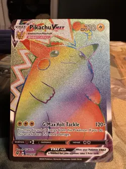 Pokemon Pikachu VMAX 188/185 Vivid Voltage 2020 Secret Rainbow Rare Card TCG - Image 1