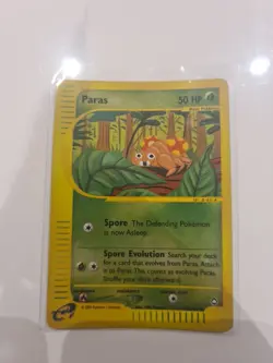 PARAS 99/147 Reverse Holo pokemon card WOTC AQUAPOLIS SET 2002 - Image 1