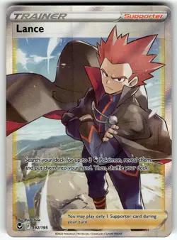 Lance (Full Art) 192/195 SWSH12: Silver Tempest NM Pokemon Card TCG - Image 1