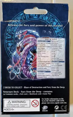 Yu-Gi-Oh Trading Card Game, Structure Deck, Fury from the Deep, 1st edition 1996 - Image 2