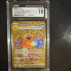 Charizard ex CGC 10 SV03 Obsidian Flames 228/197 Hyper Rare Holo Pokemon Card - Image 1