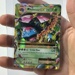 Pokemon Mega Venusaur EX 2/108 XY Evolutions Full Art Holo Rare 2016 TCG Card - Image 2