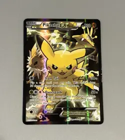 Pikachu EX XY124 XY Black Star Promo 2016 Full Art Holo Pokemon Card TCG - Image 1