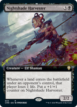 Nightshade Harvester (Extended Art) Commander Legends NM CARD ABUGames - Image 1