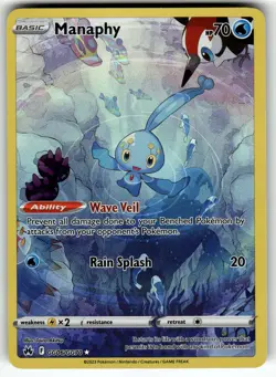 Manaphy GG06/GG70 Crown Zenith: Galarian Gallery NM Pokemon Card TCG - Image 1