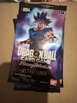 Dragon Ball Super Card Game Fusion World FB04 Ultra Limit Booster Pack Lot Of 6 - Image 1