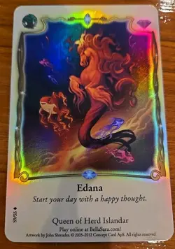 Bella Sara Rare Foil EDANA S9/55 Herds from North of North Series Card Single - Image 2
