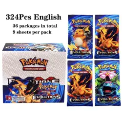 Pokemon Evolutions Booster Box 36 Packs 324 Cards English Charizard Pikachu - Image 1