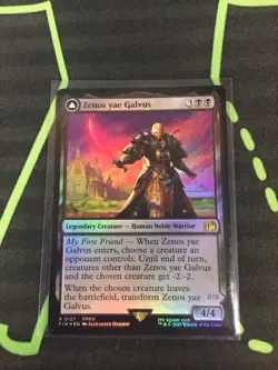 MTG Magic The Gathering Zenos Yae Galvus LP Foil FIN Rare Final Fantasy Black - Image 1