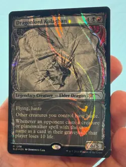 1X HALO FOIL Dragonlord Kolaghan SHOWCASE MINT MTG Magic Secret Lair Dragon EDH - Image 2