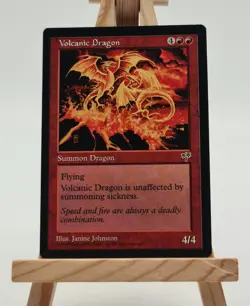 Volcanic Dragon Mirage Magic Karte MTG englisch (Vulkandrache) - Image 1