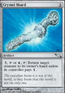 Crystal Shard - Foil Magic mtg Moderate Play, English Mirrodin x1 - Image 1
