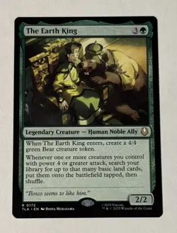 MTG The Earth King - Avatar the Last Airbender NM - Image 1