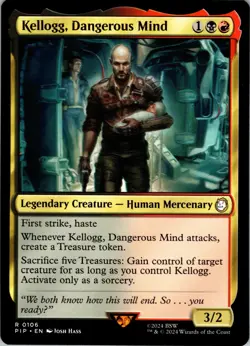 Kellogg, Dangerous Mind – R – Legendary Creature — Human Mercenary – Normal – Un - Image 1