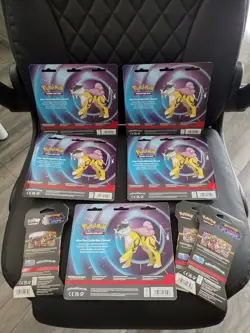 LOT Pokemon Mega Evolution Phantasmal Flames Raikou Promo 2 Pack Blisters - Image 2