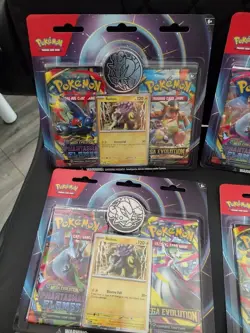 LOT Pokemon Mega Evolution Phantasmal Flames Raikou Promo 2 Pack Blisters - Image 3