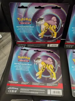 LOT Pokemon Mega Evolution Phantasmal Flames Raikou Promo 2 Pack Blisters - Image 5