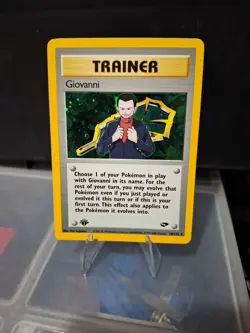Carta Pokemon Trainer Giovanni Holo 1° Prima Edizione Gym Challenge 18/132 - Image 1