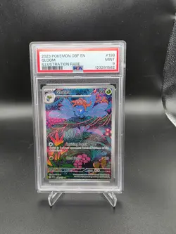 2023 Pokemon Obsidian Flames Gloom IR Illustration Rare Holo 198/197 PSA 9 Mint - Image 1