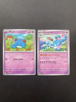 Pokemon TCG - Marill Azumarill Surging Sparks Glistening Bubbles Playset - Image 1
