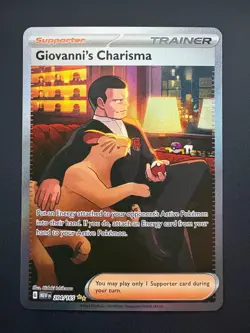 Giovanni's Charisma 204/165 Pokemon 151 Special Illustration Rare Near Mint 2023 - Image 1