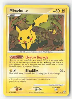 #Pikachu #94/123 Common Near Mint or Better Pokemon - Image 1