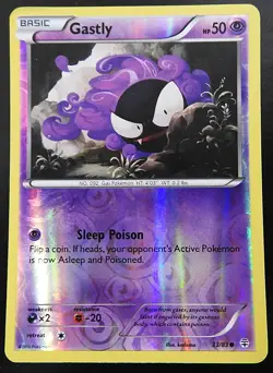 POKEMON GASTLY 33/83 REVERSE HOLO GENERATIONS 2016 POKEMON LP - Image 1