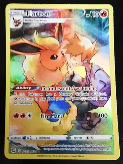 POKEMON FLAREON TG01/TG30 HOLO FULL ART BRILLIANT STARS TRAINER GALLERY 2022 NM - Image 1