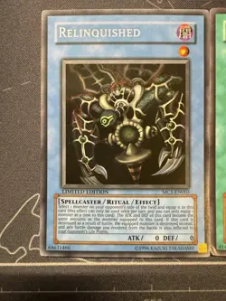 Yugioh Relinquished MC1-EN003 LP + Black Illusion Ritual SRL-EN051 MP - Image 2