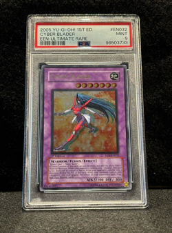 PSA 9 Cyber Blader - 1st Edition - EEN-032 - Ultimate Rare - Yu-Gi-Oh! - Image 1