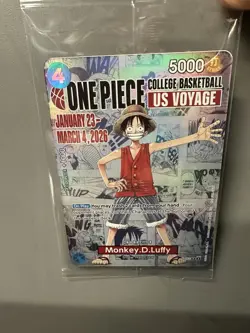 Bandai Namco One Piece Card Game Monkey D. Luffy US Voyage Promo P-055 - Image 1