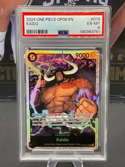 2024 One Piece English OP08-079 Kaido SR PSA 6 EX-MT - Image 1