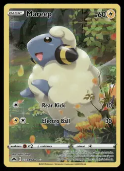 Pokemon Cards Mareep GG34/GG70 Crown Zenith Galarian Gallery Holo NM *2 - Image 1