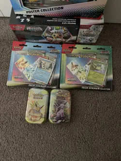 Pokemon TCG Prismatic Evolutions Sealed Lot - Poster, Booster Bundle, Sticker+++ - Image 3