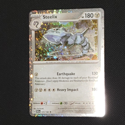Pokemon TCG Paradox Rift Steelix 125/182 Cosmos Holo Exclusive Promo NM - Image 3